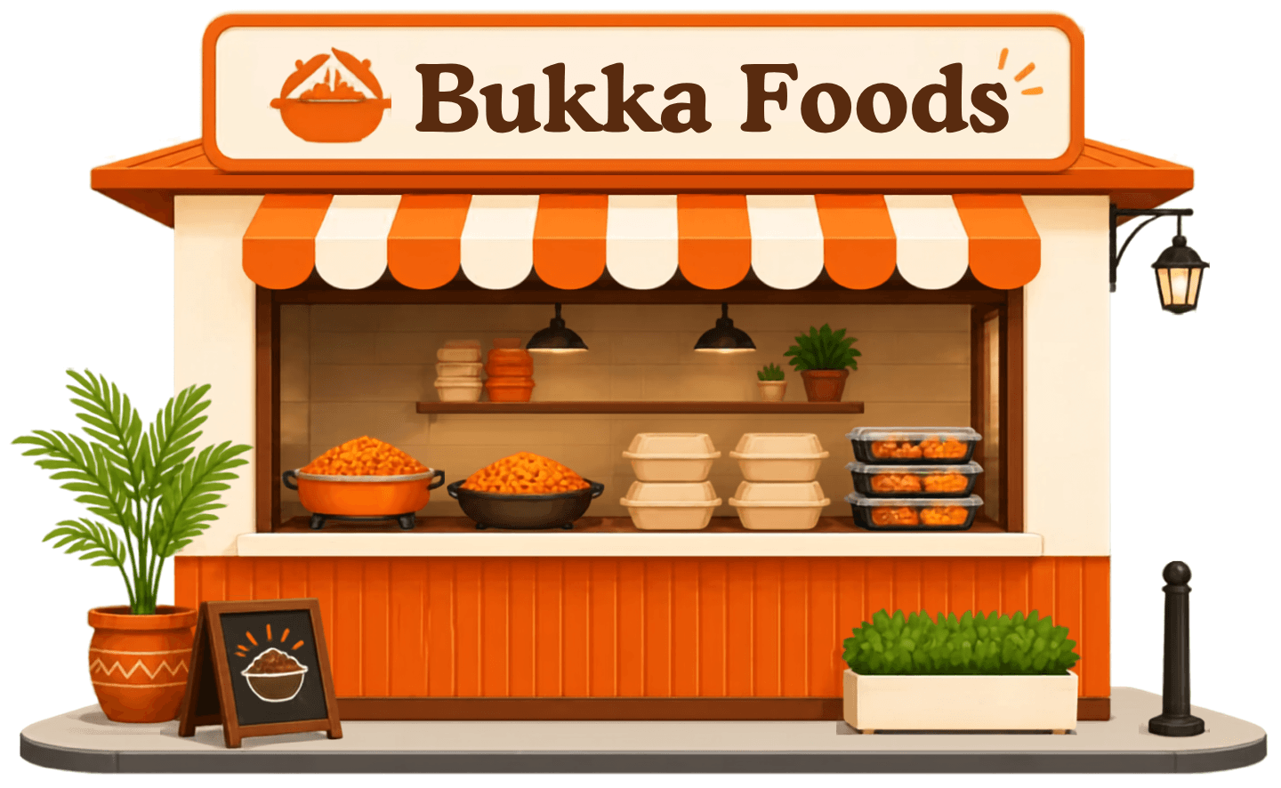 BukkaFood vendor storefront illustration